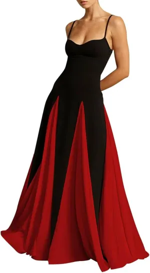 Wedding Guest Dress The Waist Flowy Swing Maxi Dress Formal Dresses Dressy Vacation Dresses 2025