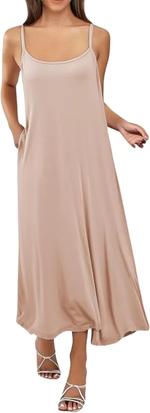 Women Full Slips Sexy Soft Slip Dress for Under Dress Spaghetti Strap Cami Slip Chemises V Neck Negligee Plus Size