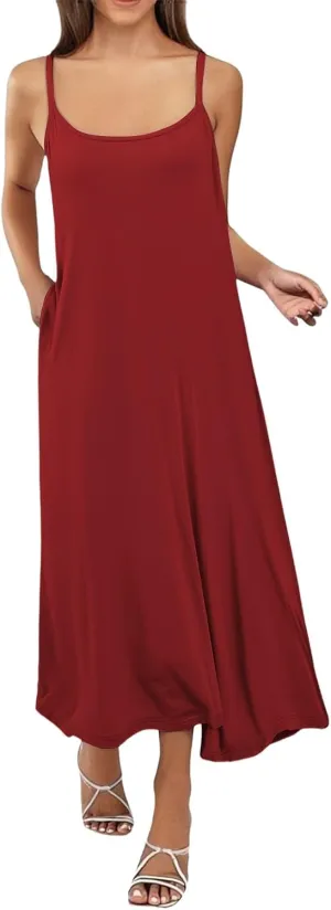 Women Full Slips Sexy Soft Slip Dress for Under Dress Spaghetti Strap Cami Slip Chemises V Neck Negligee Plus Size