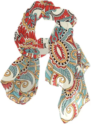 Women Long Silk Scarf, Satin Shawl Chiffon Large Stole Headscarf Sunscreen Wrap
