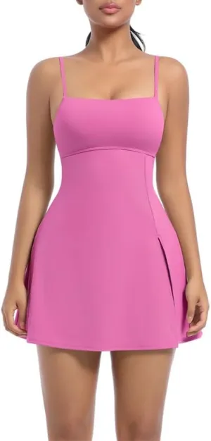 Women's Athletic Skirt A-Line Sports Skirt with Anti-Slip Shorts Quick-Dry for Yoga Golf Running Dance