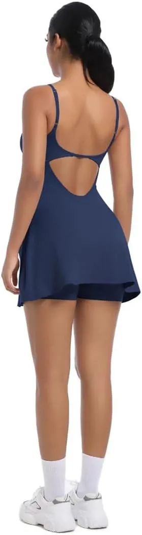 Women's Athletic Skirt A-Line Sports Skirt with Anti-Slip Shorts Quick-Dry for Yoga Golf Running Dance