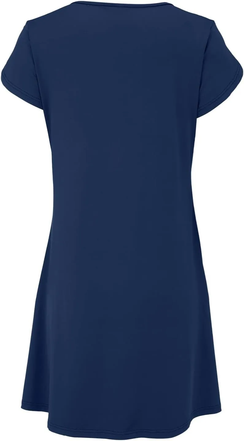 Womens Casual Dresses Short Sleeve Summer Dresses 2025 Boho Floral Beach Sundresses Spring A-Line Dress with Pockets