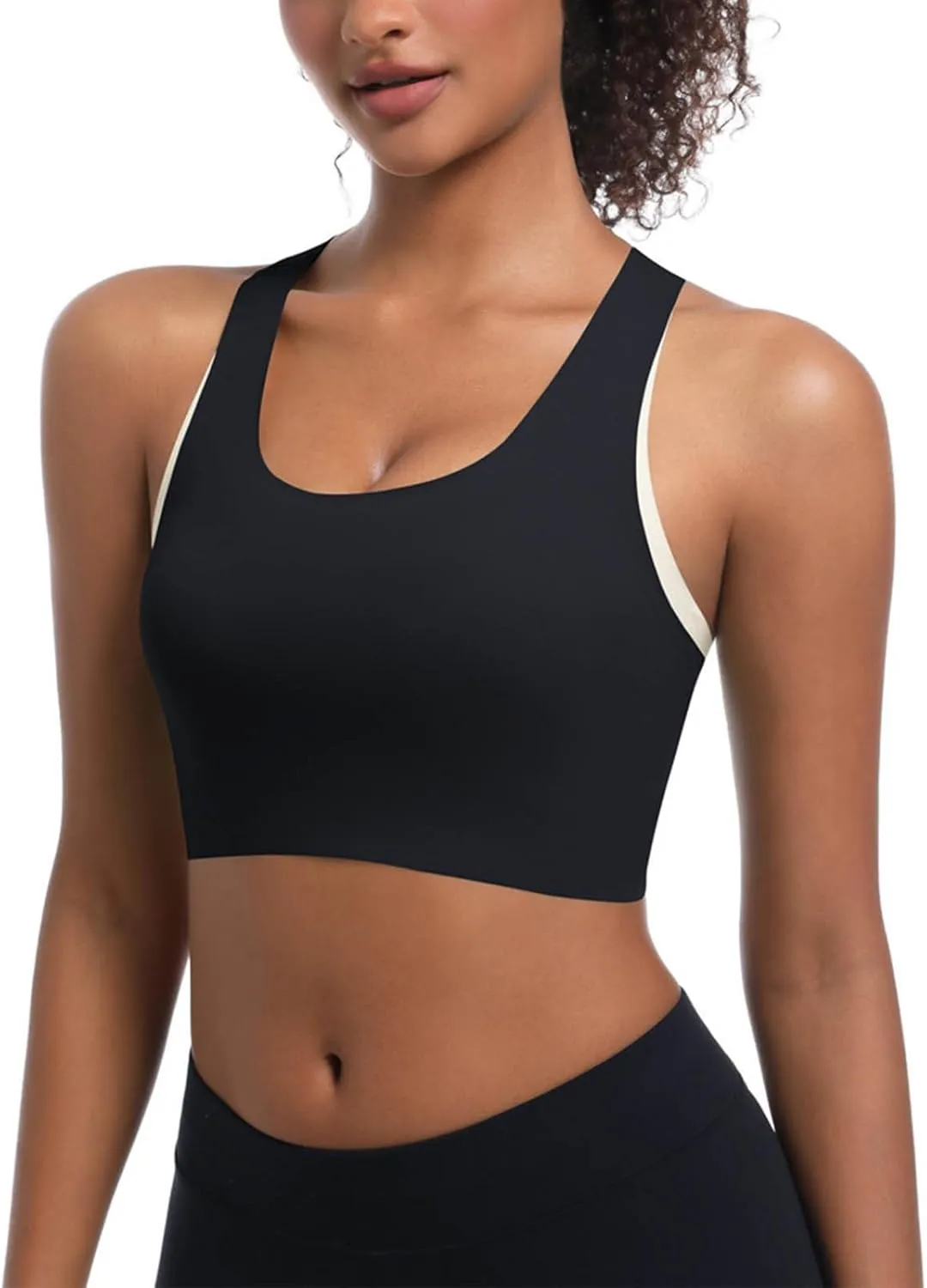 Womens Cutout Racer Back Crop Tank Tops Summer Yoga Workout Sports Bras Cozy Slim Fit Fitness Gym Outfit Going Out