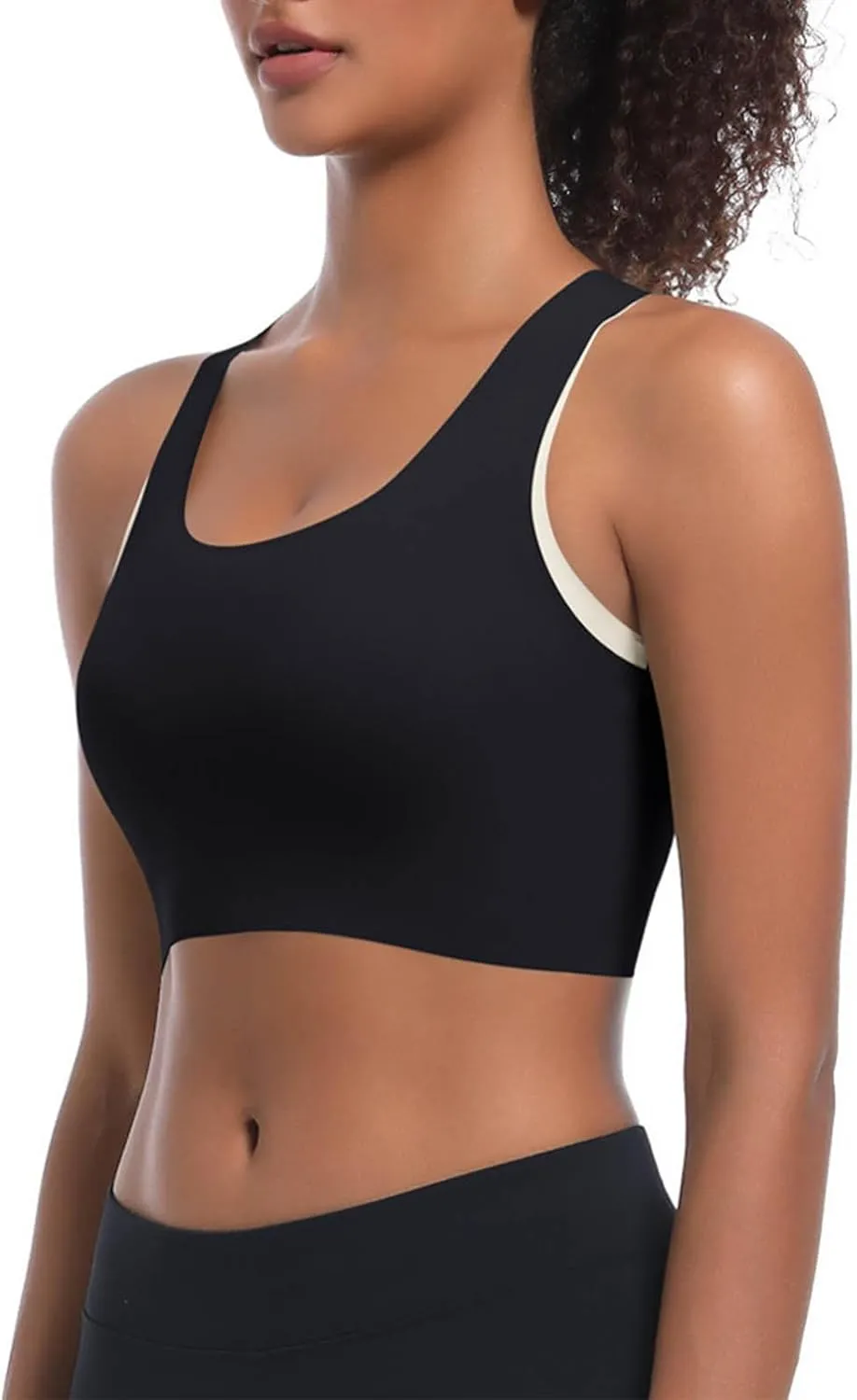 Womens Cutout Racer Back Crop Tank Tops Summer Yoga Workout Sports Bras Cozy Slim Fit Fitness Gym Outfit Going Out