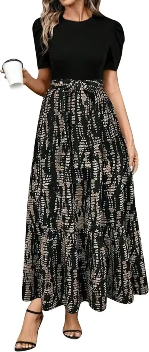 Womens Dresses,Womens Easter Dresses Plus Size A Line Wedding Guest Spring Summer Wrap Dress for Women 2025