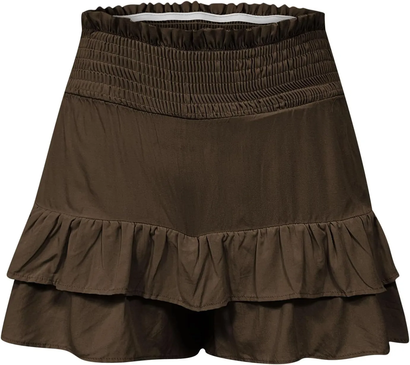 Women's High Waist Ruffle Flowy Shorts Ruffle Smocked Quick Dry Shorts Quick Dry Lounge Shorts Vacation Outfits