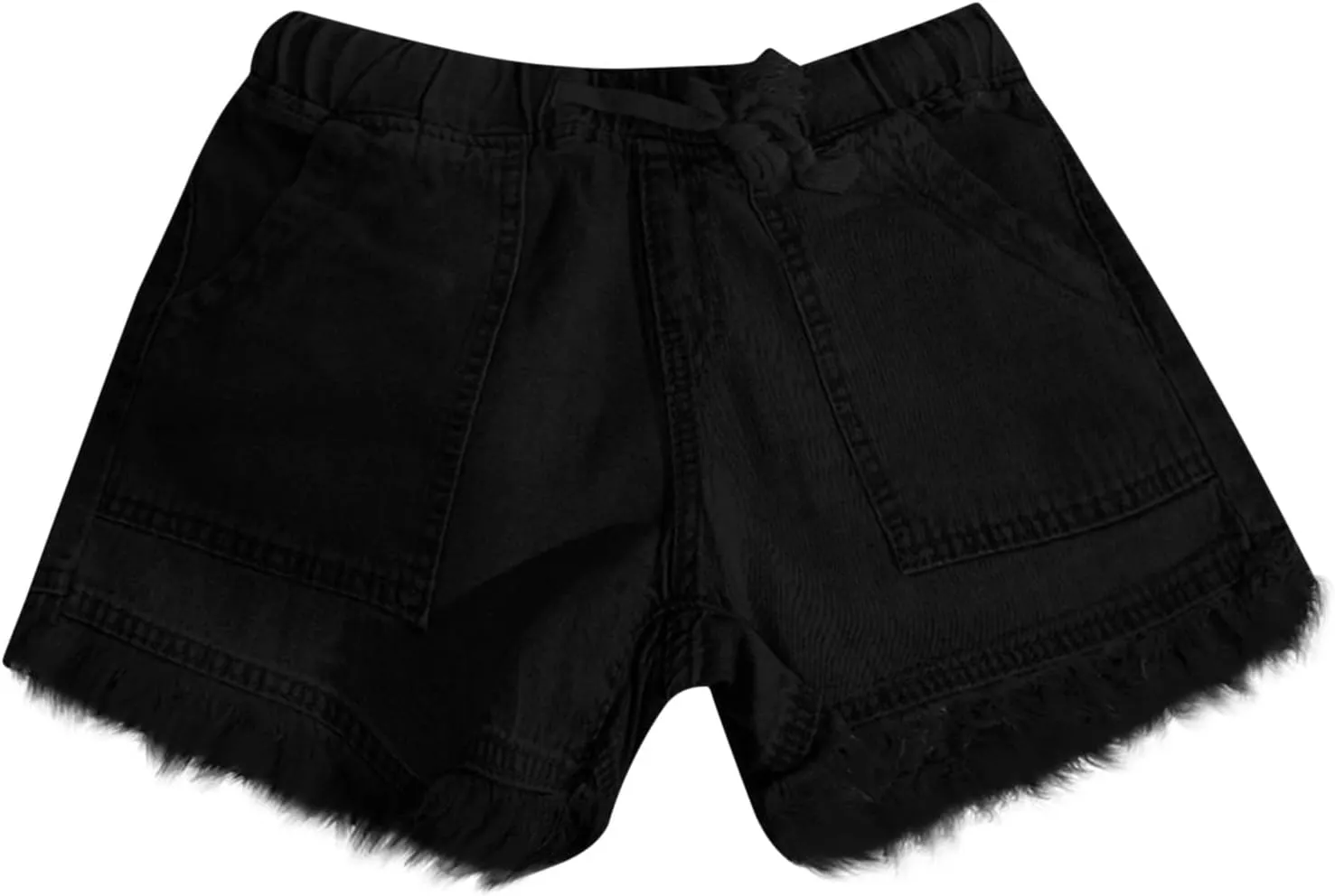 Womens Jean Shorts 2024 Summer Elastic Waist Drawstring Denim Shorts Casual Comfy Lightweight Shorts with Pockets