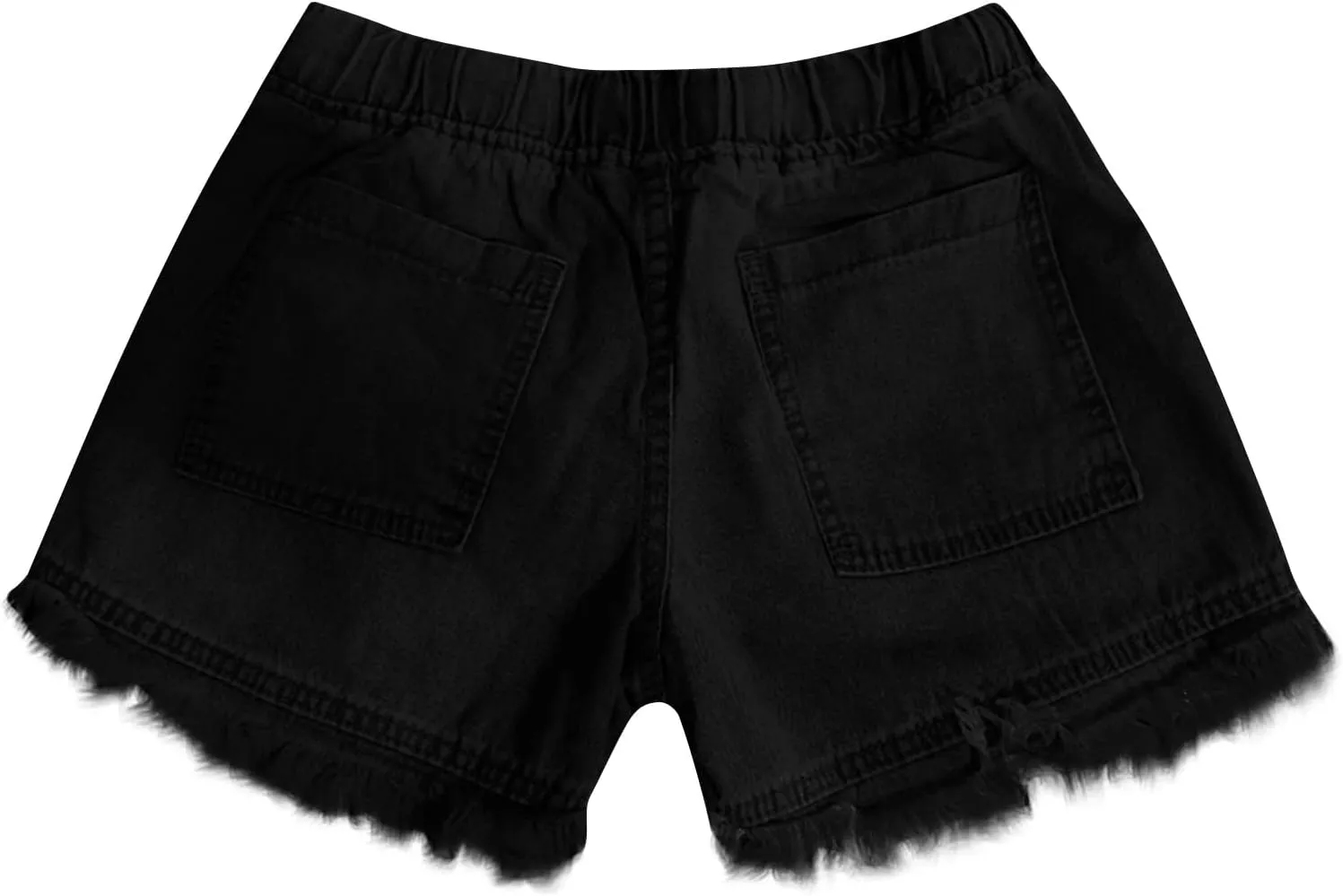 Womens Jean Shorts 2024 Summer Elastic Waist Drawstring Denim Shorts Casual Comfy Lightweight Shorts with Pockets