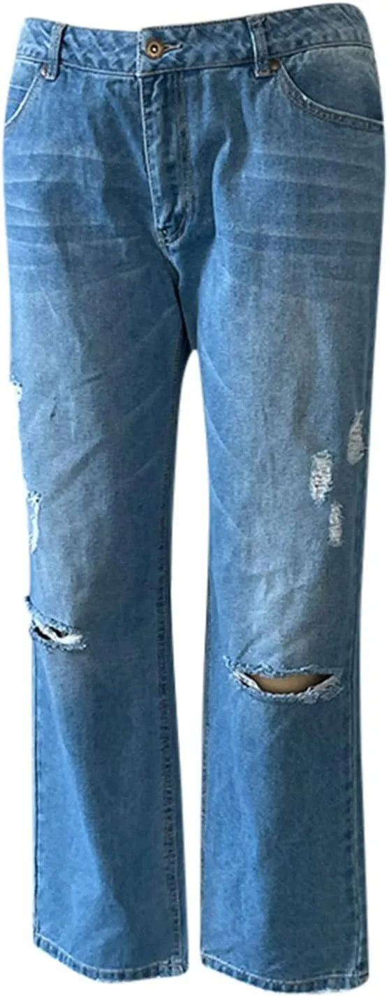 Womens Jeans Up Pants Jeans Mid Womens Poket Lace Denim Casual Women's Jeans Plus Size Skinny Jeans for Women Jeans