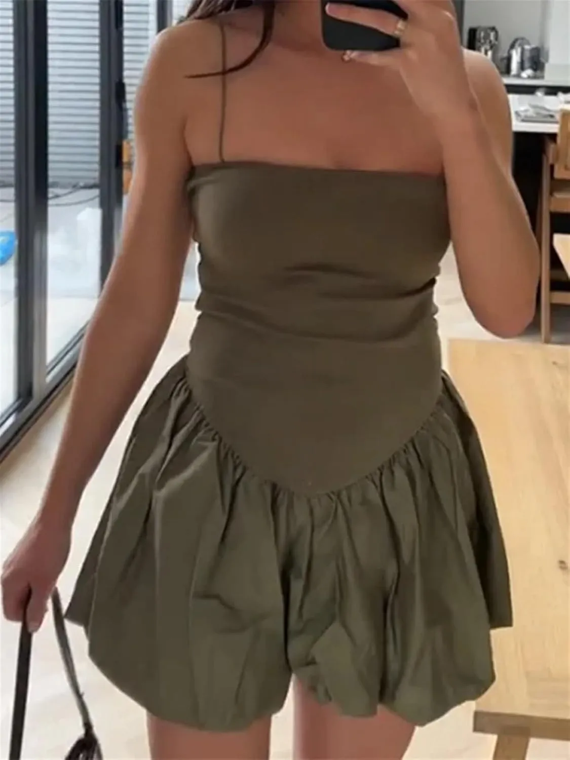 Women's Mini Dress Summer Slip Mini Patchwork Backless Ball Gown Short Dresses Evening Party Bodycon