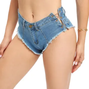 Women's Sexy Jeans Shorts Stretch Mini Denim Shorts Hot Pants Beach Party Clubwear