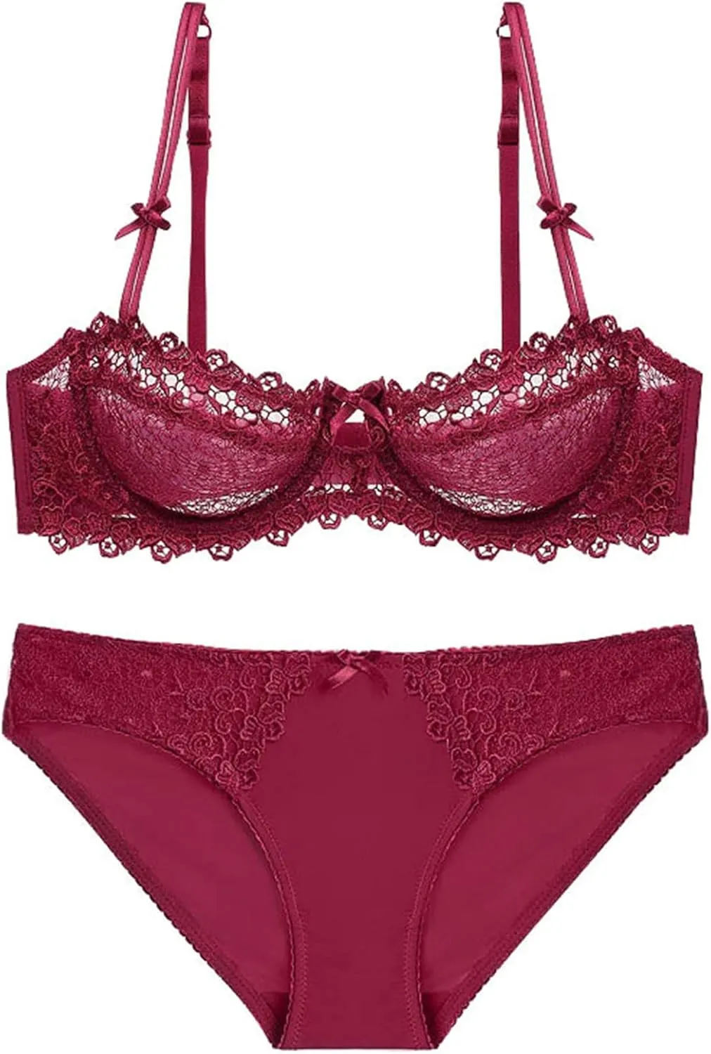 Women's Sports Bras Wireless Bra with Support, Seamless Bra for Women Push Up Lace Sports Bra Lingerie