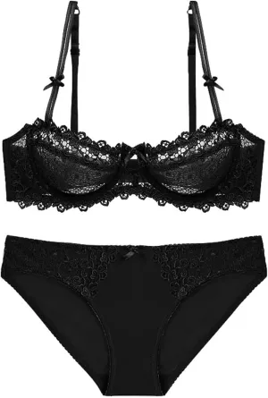 Women's Sports Bras Wireless Bra with Support, Seamless Bra for Women Push Up Lace Sports Bra Lingerie