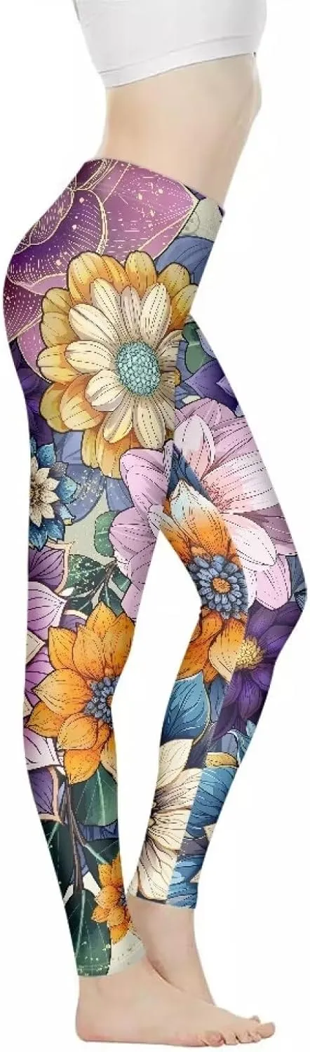 Workout Leggings Stretch Yoga Pants Plus Size for Women XS-3XL Butt Lifting Leggings Full Length Tights