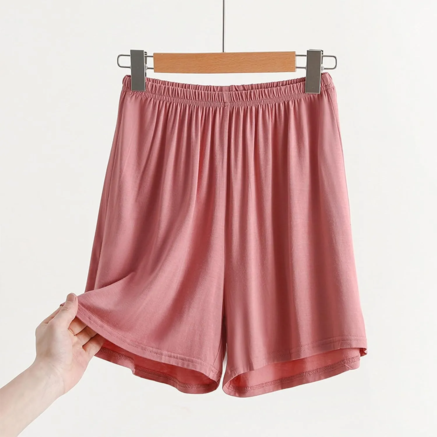 ZDRZK Womens Shorts Dressy Casual Elastic Waist Loose Lightweight Shorts Knee Length Quick Dry Moisture Wicking Shorts