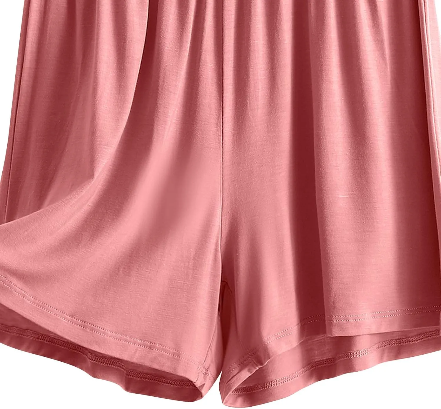 ZDRZK Womens Shorts Dressy Casual Elastic Waist Loose Lightweight Shorts Knee Length Quick Dry Moisture Wicking Shorts